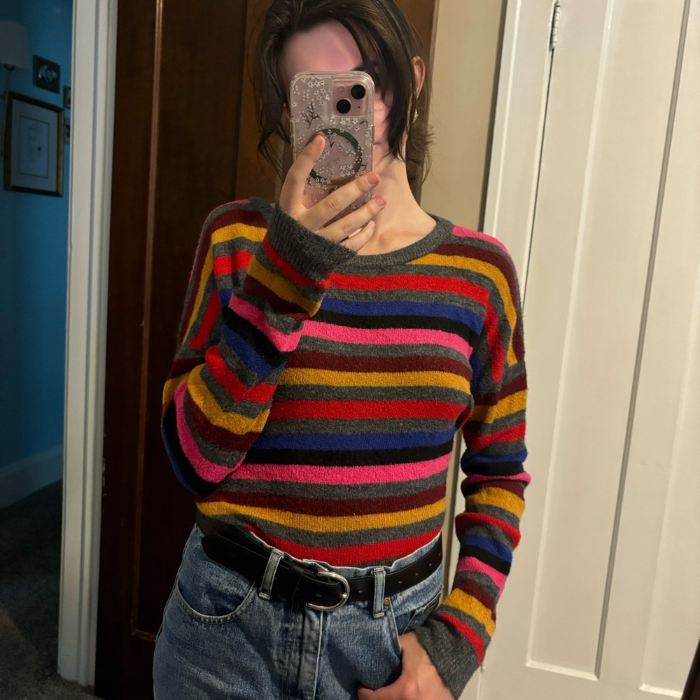 Stitches and Stripes Medium Striped Long Sleeve Sweater